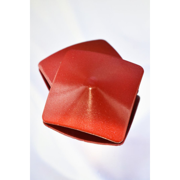 Nipple Métal rouge Cache tétons carré 